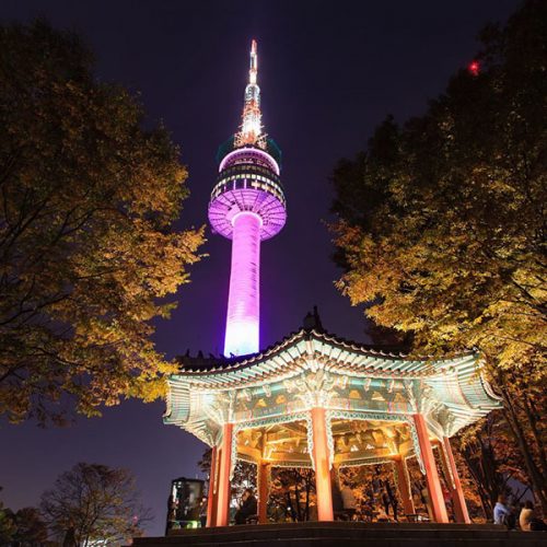 N Seoul Tower, Namsan Tower in Seoul, Korea